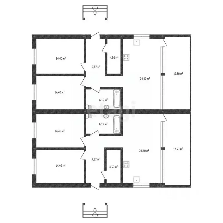 Таунхаус в Башкортостан, Уфимский район, Жуковский сельсовет, д. ... - Фото 2