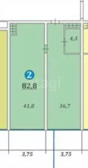 2-к кв. Краснодарский край, Геленджик ул. Мира, 40 (82.8 м) - Фото 1