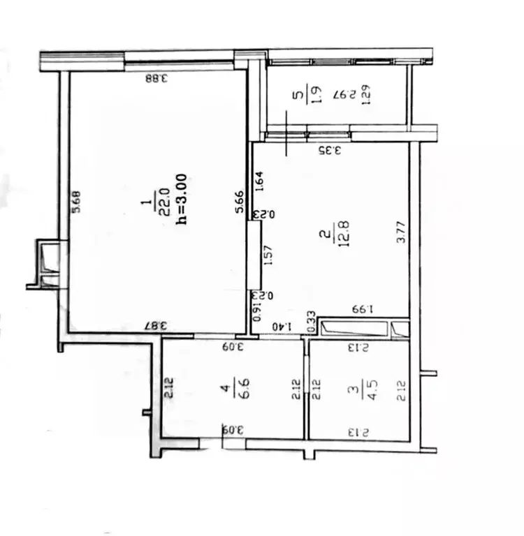 1-к кв. Татарстан, Казань Чистопольская ул., 88 (48.6 м) - Фото 2