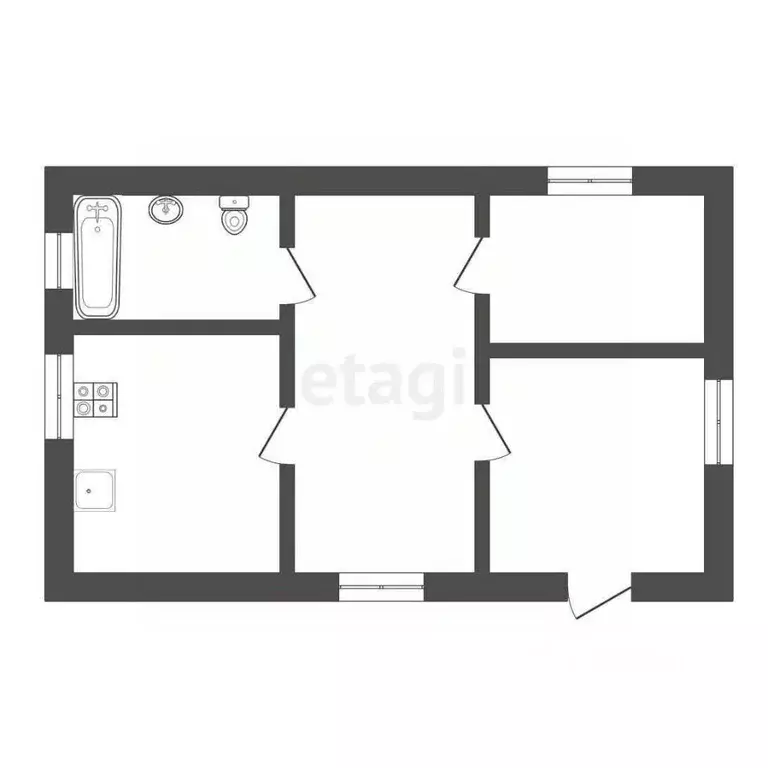 Дом в Тюменская область, Тюменский район, с. Кулаково ул. Гранатовая ... - Фото 1