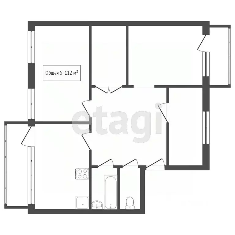 3-к кв. Алтайский край, Бийск ул. Александра Радищева, 2/2 (111.7 м) - Фото 1