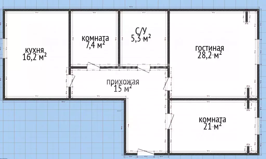 3-к кв. Дагестан, Махачкала Научный Городок мкр, ул. ... - Фото 2