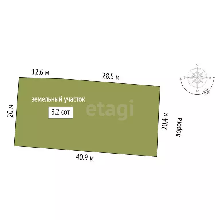 Участок в Тюмень, садовое товарищество Лаванда, 6-я улица (8 м) - Фото 1