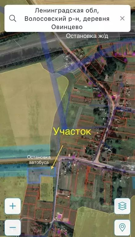 Участок в Ленинградская область, Волосовский район, Большеврудское ... - Фото 1