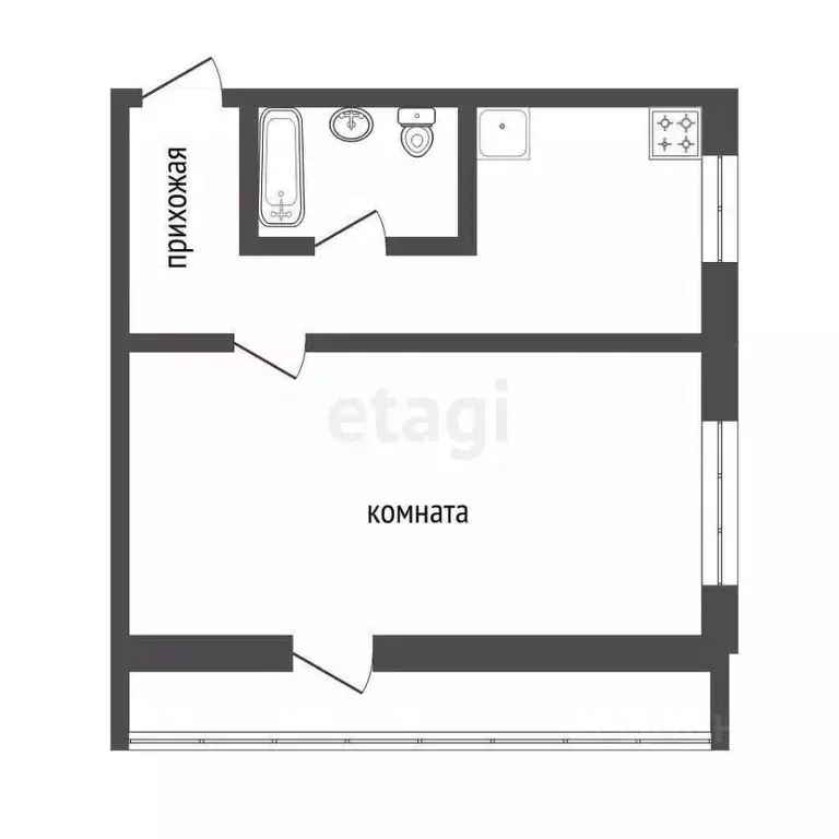 1-к кв. Красноярский край, Красноярск ул. Карла Маркса, 47 (36.6 м) - Фото 2