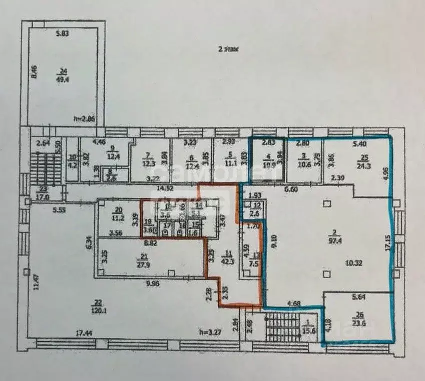 Офис в Новосибирская область, Новосибирск Каменская ул., 51 (192 м) - Фото 2