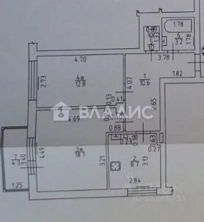 2-к кв. Калининградская область, Калининград ул. Гайдара, 102 (54.6 м) - Фото 2