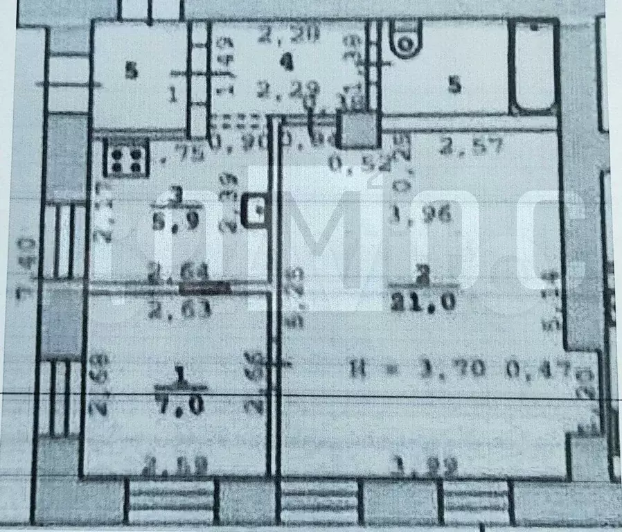 2-к. квартира, 41 м, 1/3 эт. - Фото 0