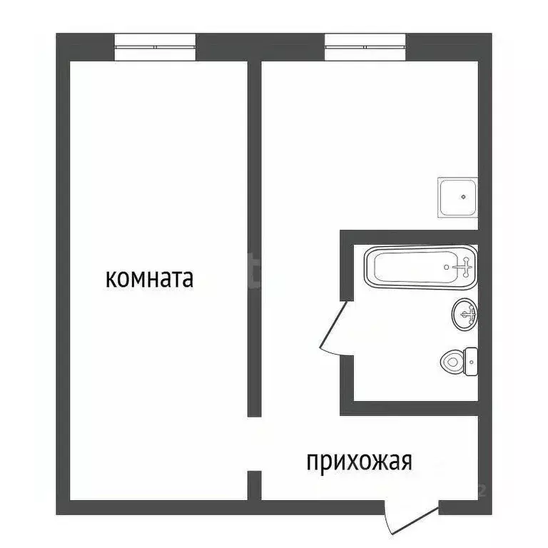 1-к кв. Красноярский край, Красноярск ул. 2-я Краснофлотская, 15 (30.0 ... - Фото 1