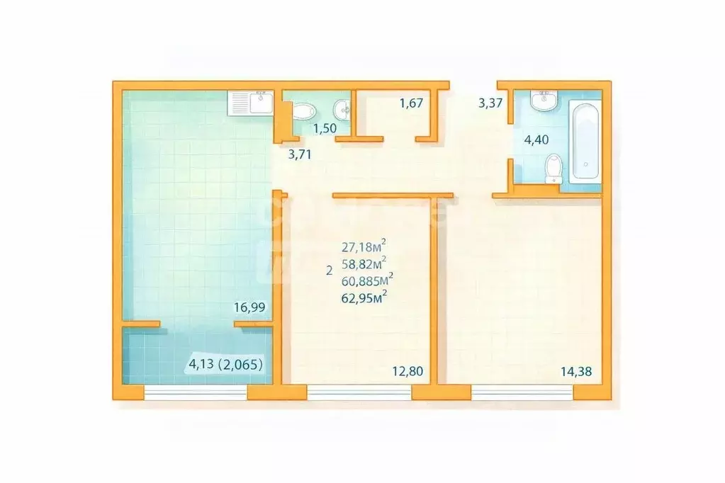 Студия Челябинская область, Челябинск Университетская Набережная ул., ... - Фото 1
