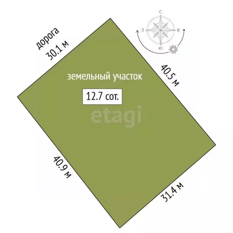 Участок в Калужская область, Город Калуга городской округ, д. Крутицы  ... - Фото 2