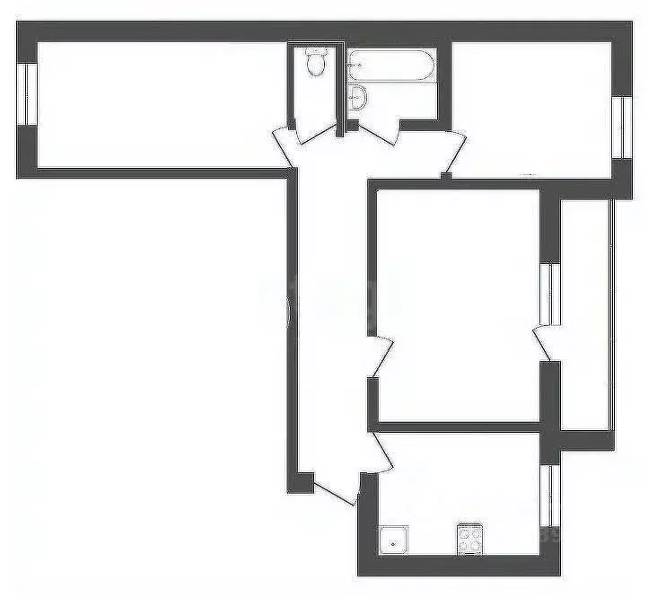 3-к кв. Вологодская область, Вологда ул. Чехова, 11 (63.2 м) - Фото 1