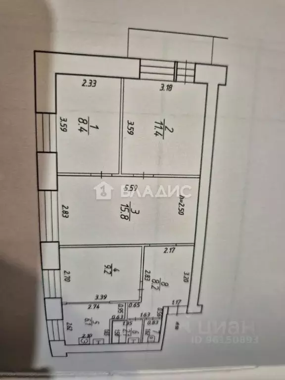 4-к кв. Карелия, Сегежа ул. Спиридонова, 9 (62.5 м) - Фото 2