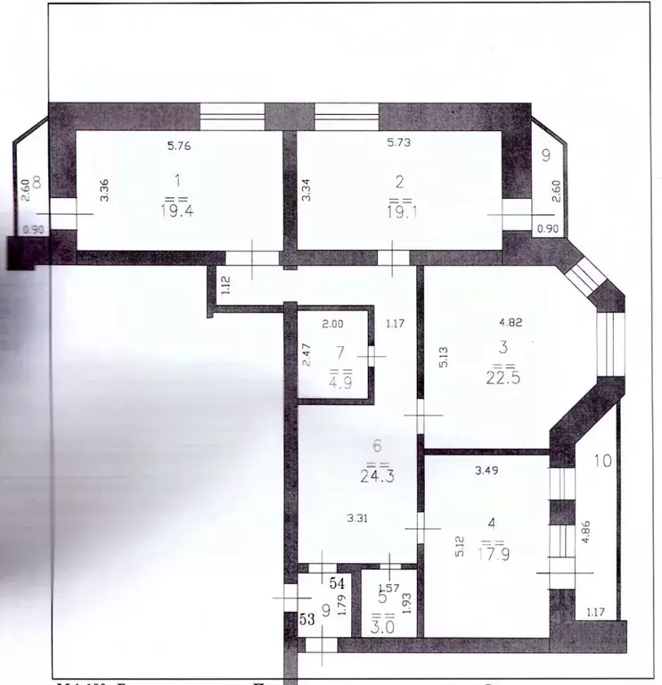 3-к кв. Нижегородская область, Кстово Кстовская ул., 5 (111.1 м) - Фото 2