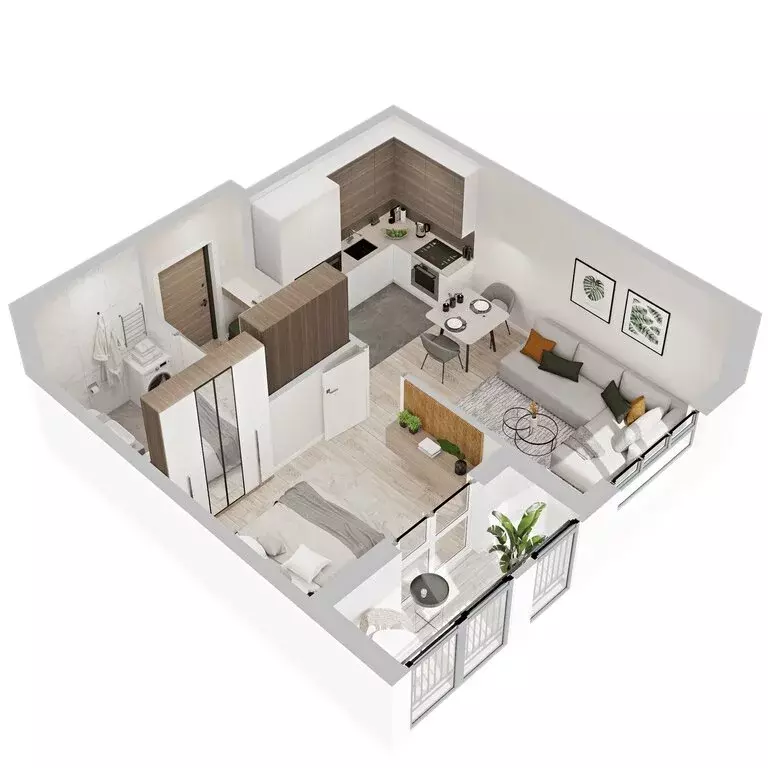 1-комнатная квартира: Кострома, микрорайон Новый город (38.9 м) - Фото 1