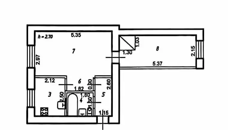 2-комнатная квартира: Ставрополь, улица Ленина, 385 (39 м) - Фото 0