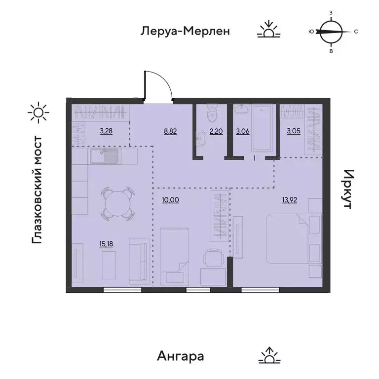 3-комнатная квартира: Иркутск, квартал Затон, улица Набережная Иркута, ... - Фото 1