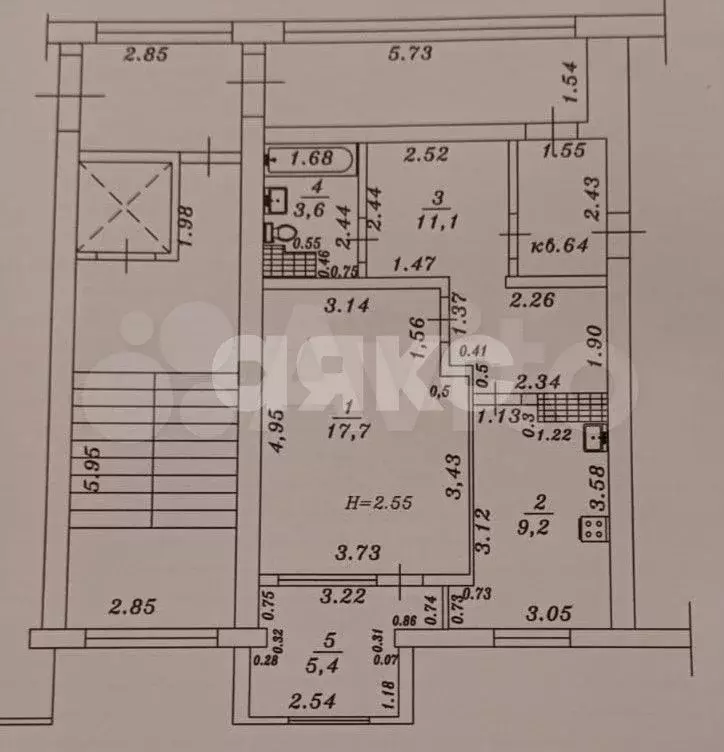 1-к. квартира, 41 м, 7/9 эт. - Фото 0