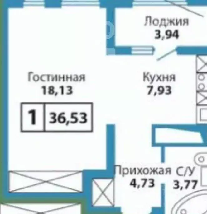 1-к кв. Оренбургская область, Оренбург Северный проезд, 23 (36.0 м) - Фото 1