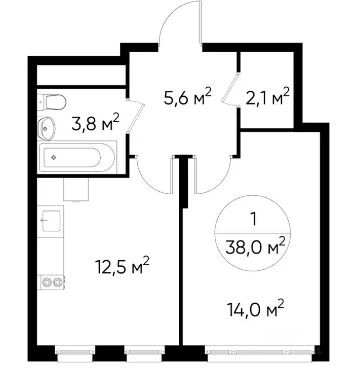 1-к кв. Москва Переделкино Ближнее мкр, 13-й кв-л,  (38.0 м) - Фото 0