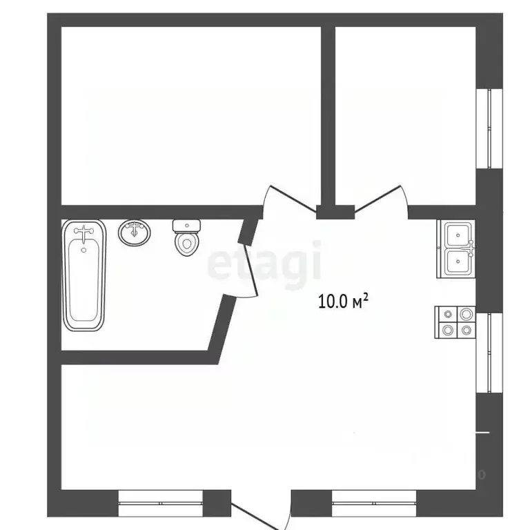 2-к кв. Крым, Ялта ул. Радужная, 7 (52.6 м) - Фото 2