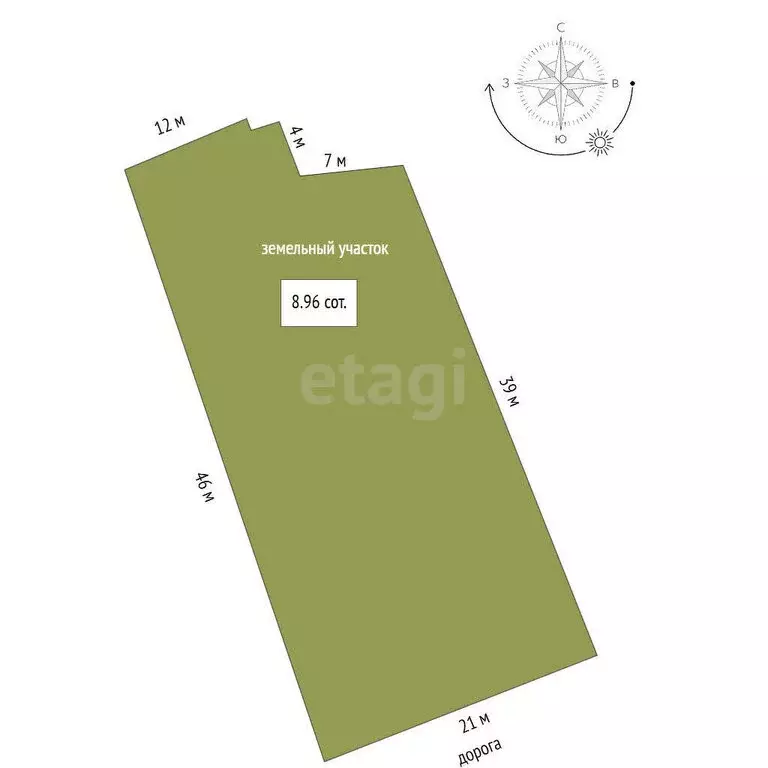 Участок в Нифантово, Нифантовская улица (8.96 м) - Фото 0
