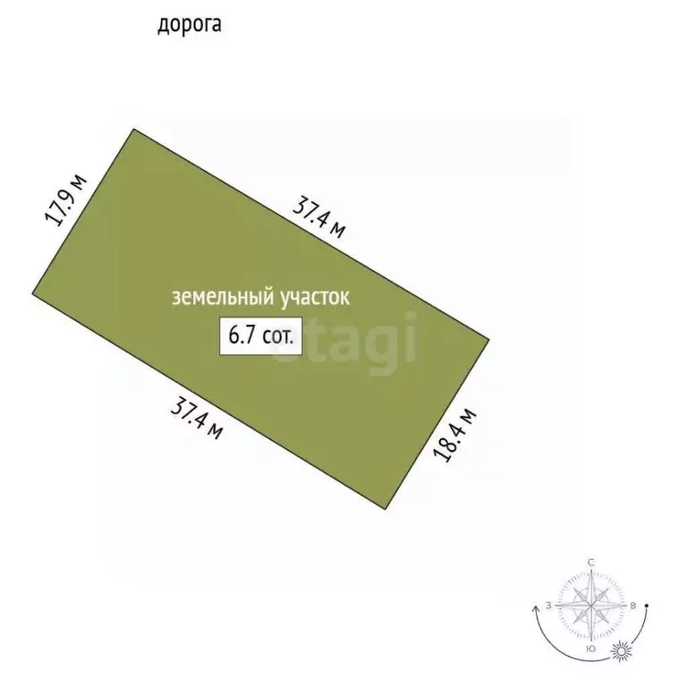 Участок в Крым, Симферопольский район, с. Мирное  (6.74 сот.) - Фото 1