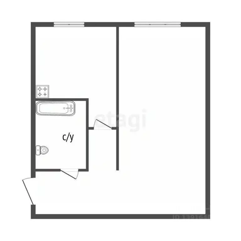 1-к кв. Пермский край, Пермь ул. Плеханова, 61 (30.5 м) - Фото 1