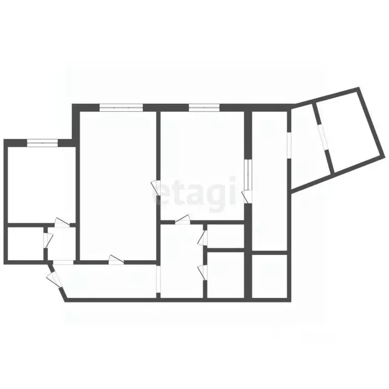 2-к кв. Костромская область, Кострома Индустриальная ул., 14 (52.2 м) - Фото 2