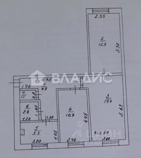 3-к кв. Волгоградская область, Палласовка ул. Ленина, 36 (57.9 м) - Фото 2