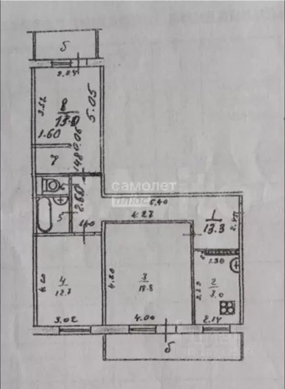 3-к кв. Марий Эл, Йошкар-Ола ул. Петрова, 18 (76.0 м) - Фото 1