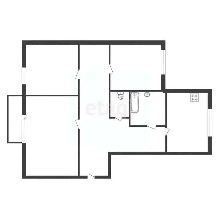 3-к кв. Белгородская область, Белгород Левобережная ул., 10 (67.4 м) - Фото 1