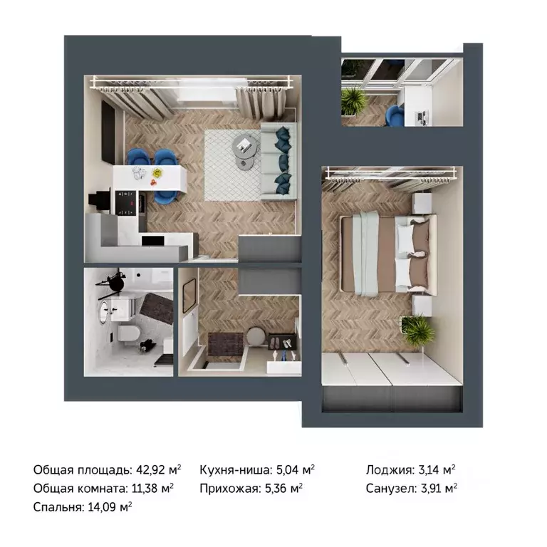 2-к кв. Марий Эл, Йошкар-Ола городской округ, с. Семеновка ул. ... - Фото 1