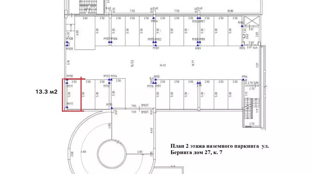 Гараж в Санкт-Петербург ул. Беринга, 27к7 (13 м) - Фото 1