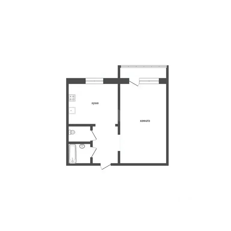 1-к кв. Курганская область, Курган Заозерный жилрайон, 5-й мкр, 17к4 ... - Фото 1