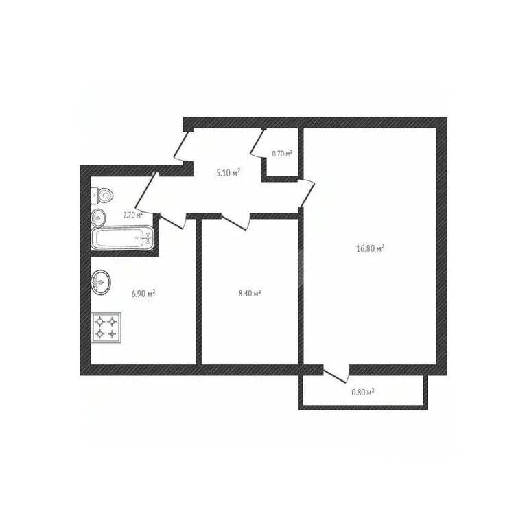 2-к кв. Брянская область, Брянск проезд 2-й Станке Димитрова, 1 (40.6 ... - Фото 0