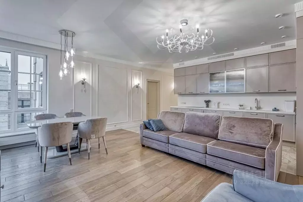 4-к кв. Москва 1-й Смоленский пер., 17 (142.7 м) - Фото 1