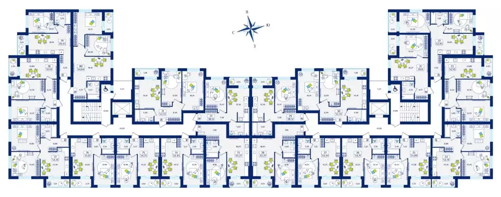 1-к кв. Калининградская область, Зеленоградск  (39.43 м) - Фото 2