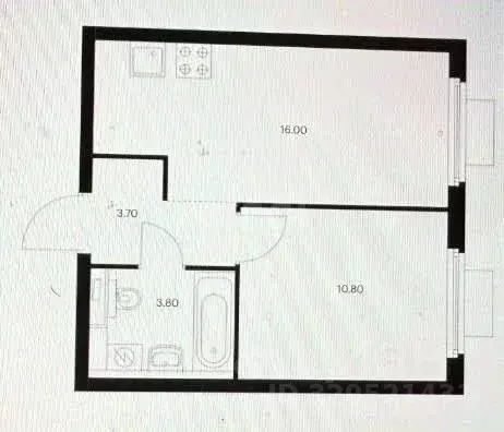 1-к кв. Москва ул. Николая Озерова, 8к1 (34.3 м) - Фото 1