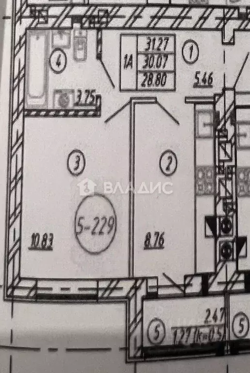 1-к кв. Калининградская область, Калининград Суздальская ул., 13 (29.1 ... - Фото 1