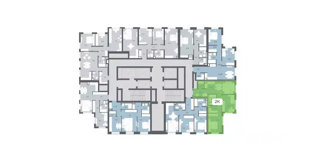 2-к кв. Москва Ультима Сити жилой комплекс (63.75 м) - Фото 1