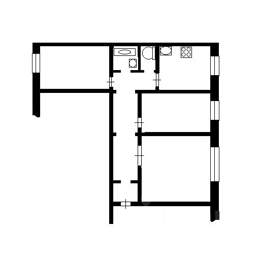 3-к кв. Иркутская область, Усть-Илимск ул. 40 лет Победы, 9 (67.5 м) - Фото 2
