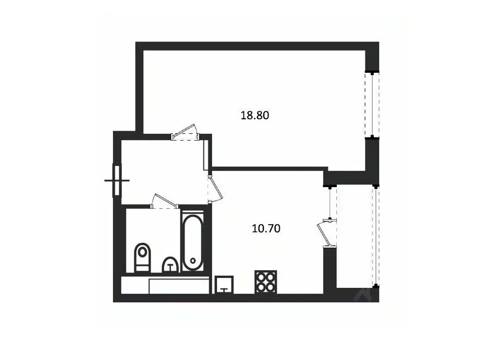 1-к кв. Москва Кусковская ул., 12/1 (37.8 м) - Фото 2
