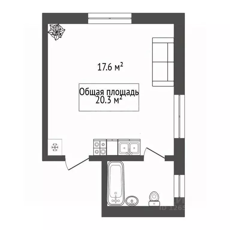 1-к кв. Новосибирская область, Новосибирск Пашино мкр, ул. Знаменская, ... - Фото 1