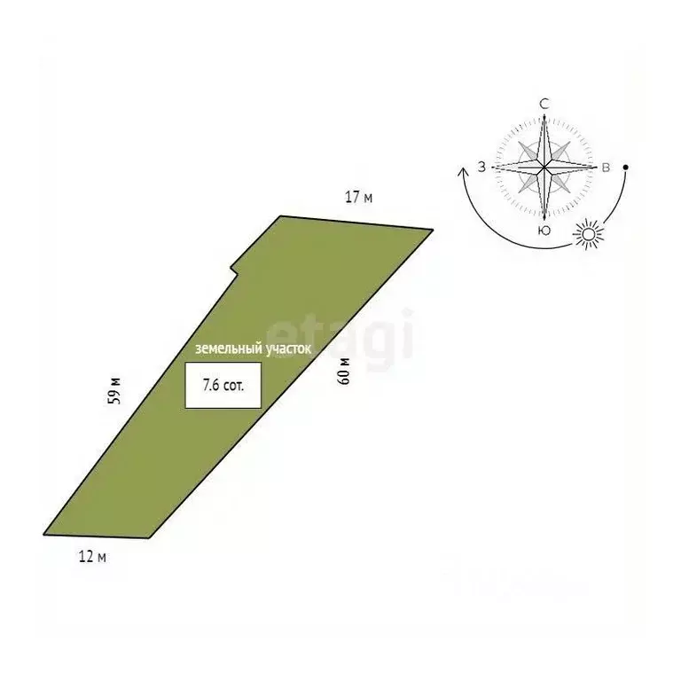 Участок в Красноярский край, Красноярск Сад № 1 НОД-3 СНТ, 130 (7.6 ... - Фото 2