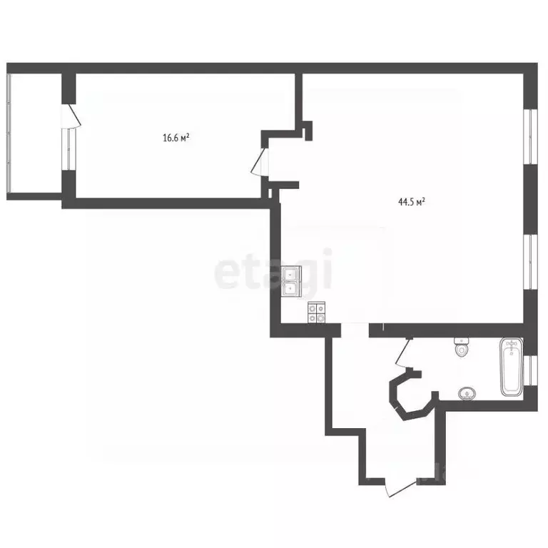 2-к кв. Архангельская область, Архангельск просп. Советских ... - Фото 1