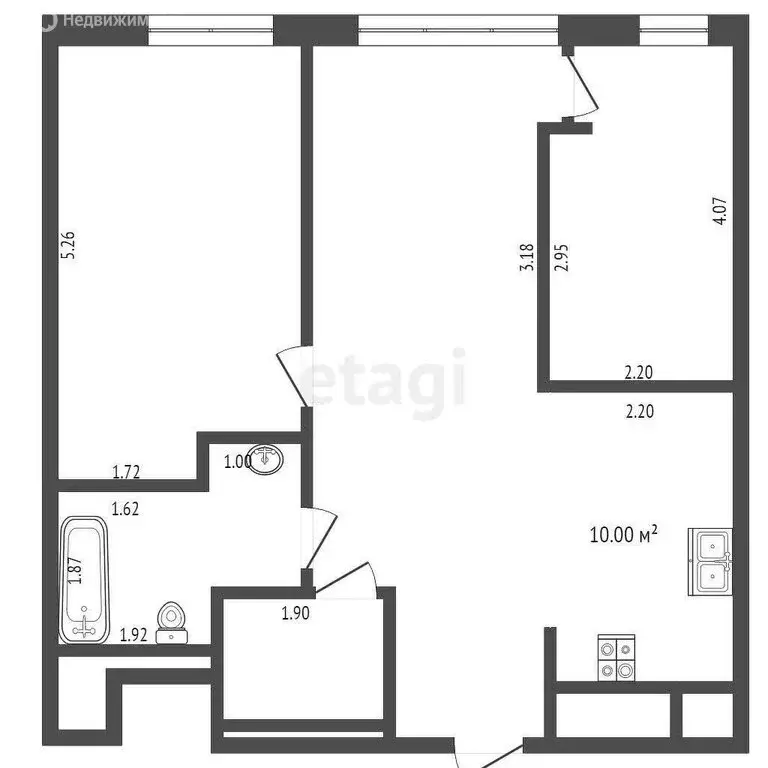 2-комнатная квартира: Москва, Сколковское шоссе, 40к2 (62.3 м) - Фото 0