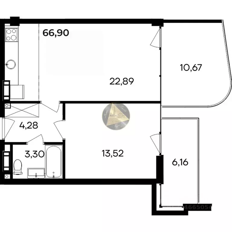 1-к кв. Крым, Сакский район, Лесновское с/пос, с. Прибрежное ул. ... - Фото 2