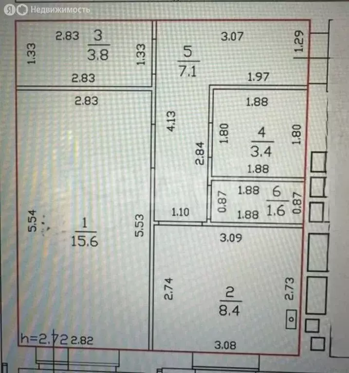 1-комнатная квартира: Лаишевский район, с. Сокуры, ул. Берёзовая (39.9 ... - Фото 1
