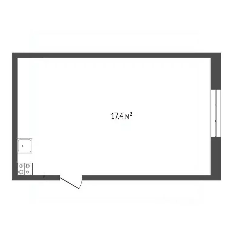 Комната Тюменская область, Тюмень Ткацкий проезд, 6 (17.4 м) - Фото 1